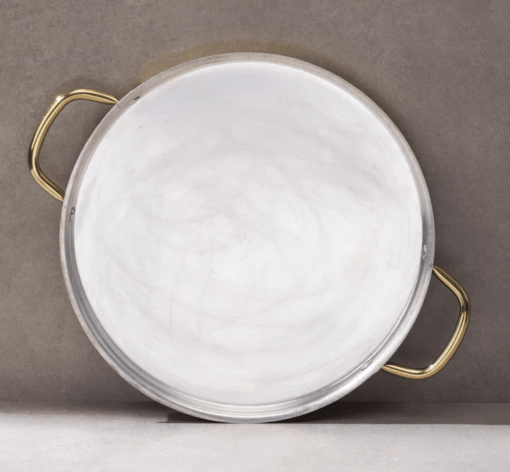 Brass Dosa Tawa with Insulated handles: Naturally Non-Stick Tava & Uses Less Oil